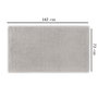 Mijölnir Chevron Light Grey Toalla de Baño 76 x 142 cm, 500 gr/m², 100% Algodón Suave y Absorbente
